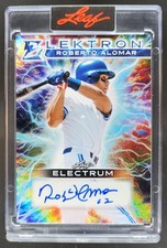 2025 Leaf Electrum Roberto Alomar Elektron Auto Silver Board w/ TieDye /8 AP6