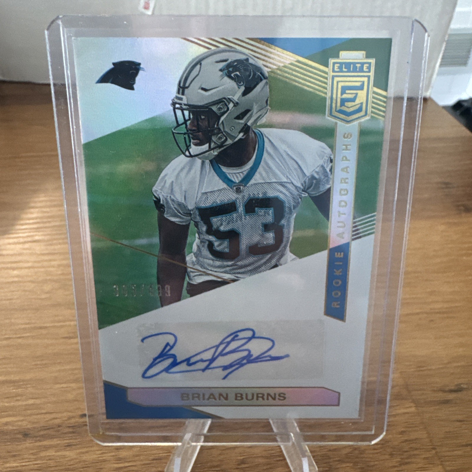 2019 Donruss Elite BRIAN BURNS Autograph /499 #RA-BB Rookie Auto RC Panthers