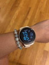 Garmin Vivoactive 6 Water Resistant Smartwatch, White Silicone Band iOS/Android