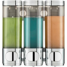 Shampoo And Conditioner Dispenser Shower Shampoo Dispenser 3 Chamber No Drill Sh