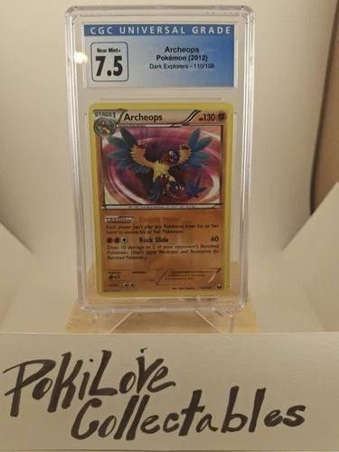 POKEMON DARK EXPLORERS ARCHEOPS #110 SECRET RARE HOLO FOIL CGC 7.5