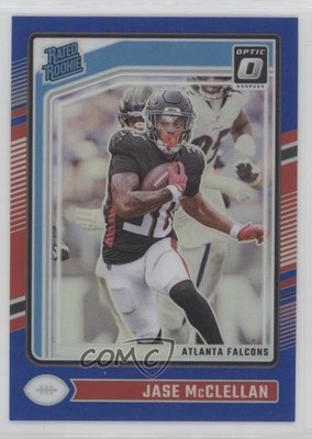 2024 Panini Donruss Optic Rated Blue Prizm 111/199 Jase McClellan Rookie RC s3g