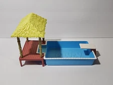 Bluey Pool Time Playset Replacement Pool with Diving Board & Tiki Deck