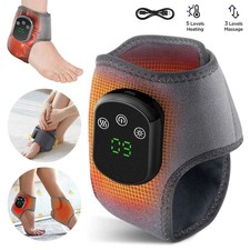 Electric Foot Ankle Massager Heating Foot Compress Vibration Relaxation Brace