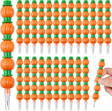 48 Pcs Halloween Pumpkin Stackable Pencils for Kids Stacking Point Pencils Party