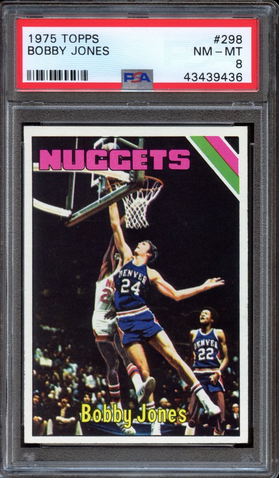 1975 Topps Bobby Jones #298 - HOF Rookie RC - PSA 8 NM-MT