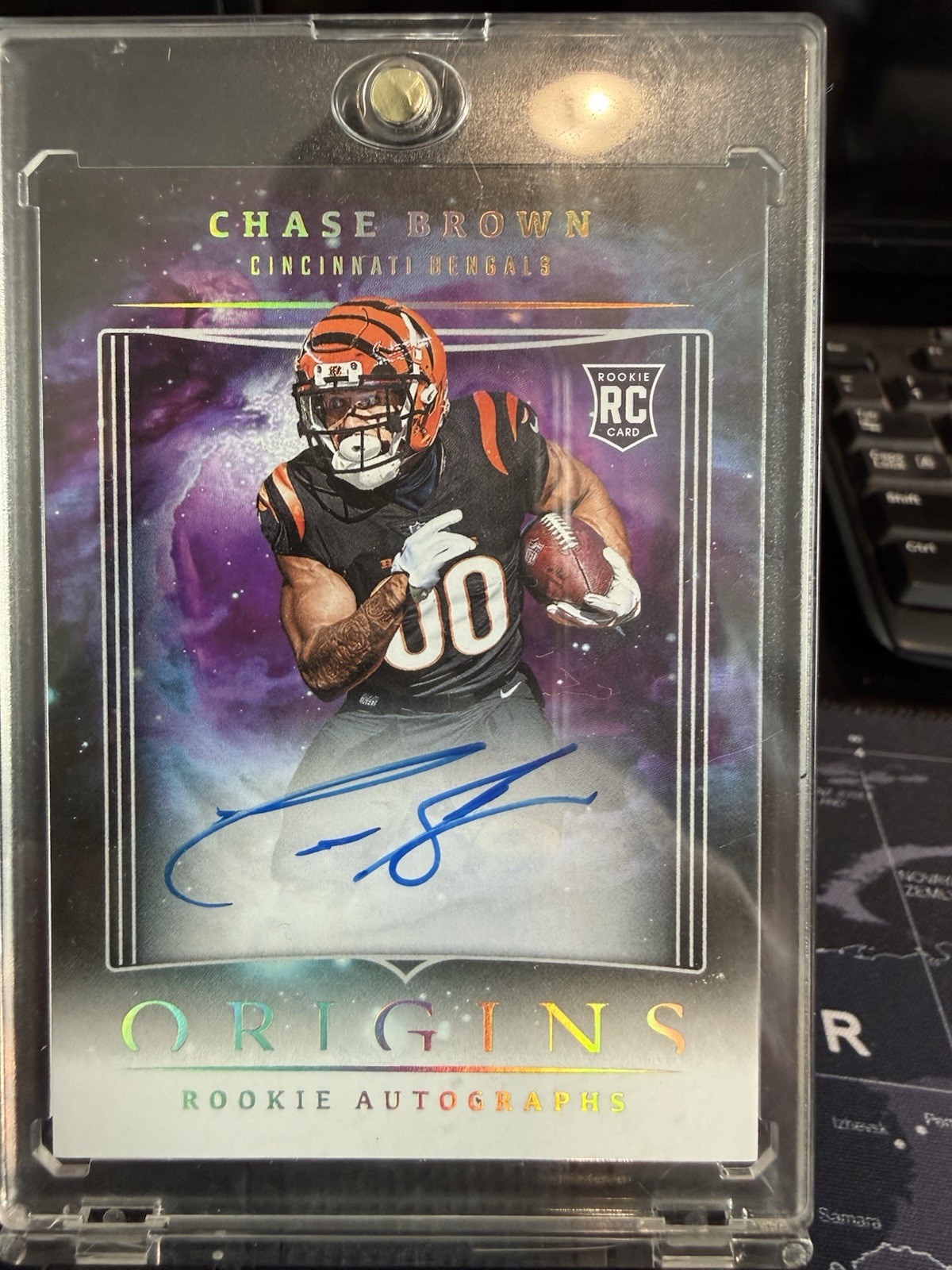 Chase Brown Panini Origins Rookie Autographs #RACBR Base