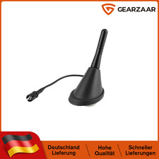 Auto KFZ Kurz Stab Dach Antenne + Raku 2 Sockel Universal SET mit Verstärker