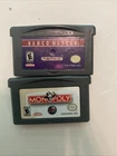 Monopoly & Namco Museum Lot GameBoy Advance GBA) Tested