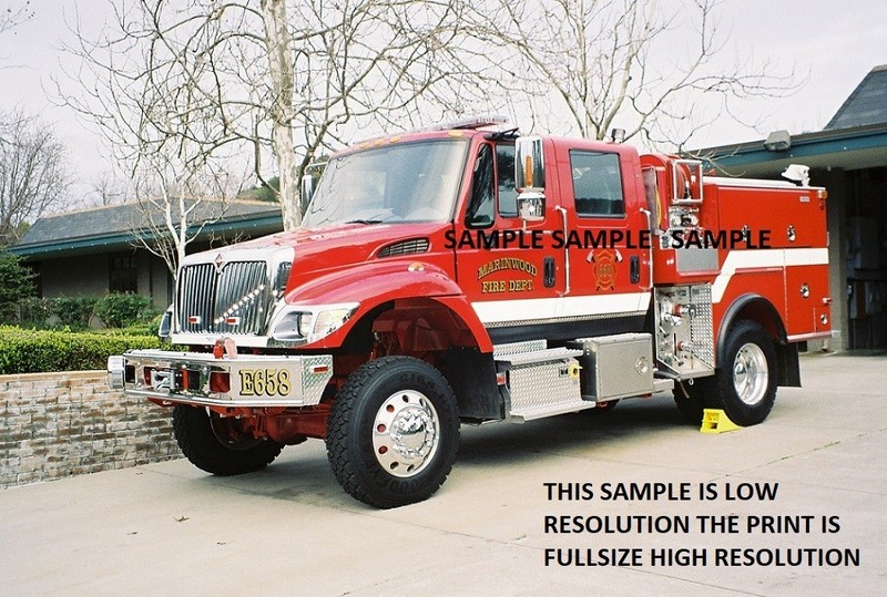 Fire Apparatus Photo CA Marinwood California International 7400 4x4 West-Mark