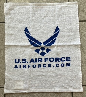 US Air Force Handtuch/Pilotentuch  ca.35×42 cm   Original USAF   Weiß/Blau