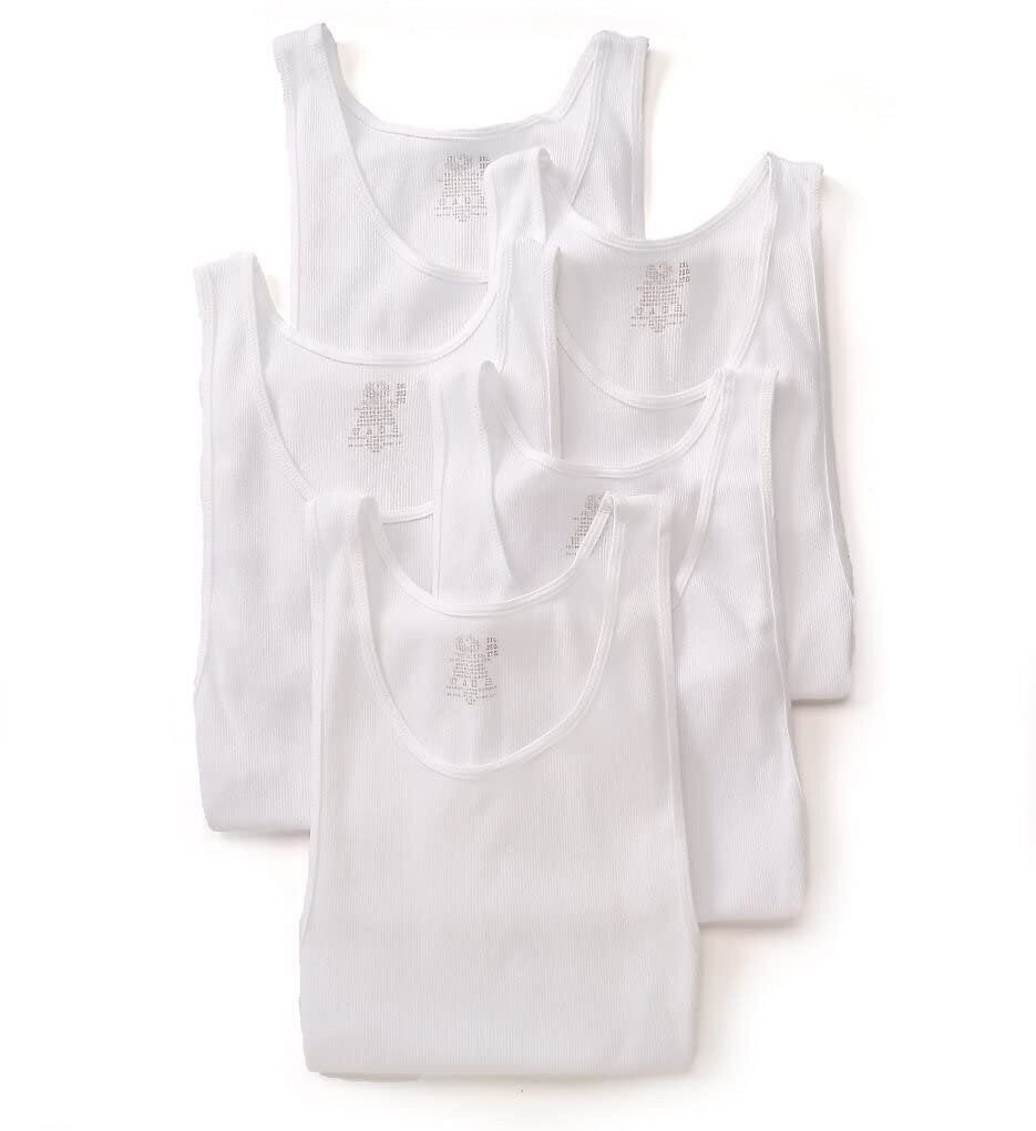Fruit of the Loom Extended Size 100% Cotton White A-Shirts - 5 Pack (5P2501X)
