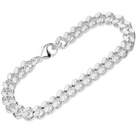 Armband 925 Sterling Silber 22Cm Panzerkette Diamantiert Damen Armkette Exquisit