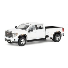 Greenlight 1/64 2022 GMC Sierra 3500HD Denali Dually Pickup Truck, White 51678-B