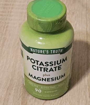 Nature s Truth Potassium Citrate Plus Magnesium 90 Capsules Exp 03/27+