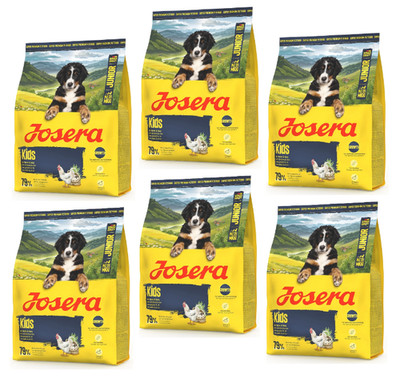 JOSERA Junior Kids für junge Hunde mittelgroßer und großer Rassen 6x900g