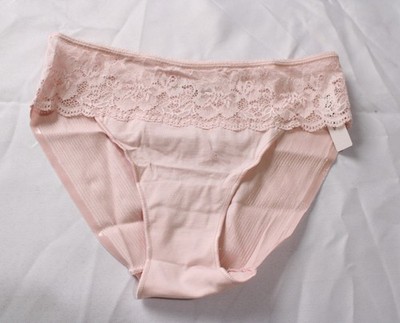 Soma Women's Vanishing Edge Hipster Panty With Lace DH3 Pretty Pink Small NWT