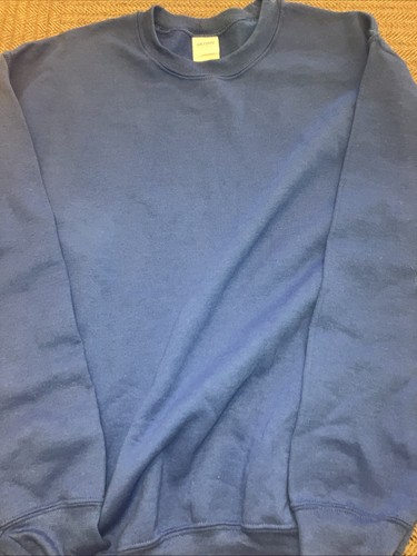 Gildan Heavy Blend Sweatshirt Adult Size Medium Blue Blank Plain Crew Neck - Bild 3 von 6