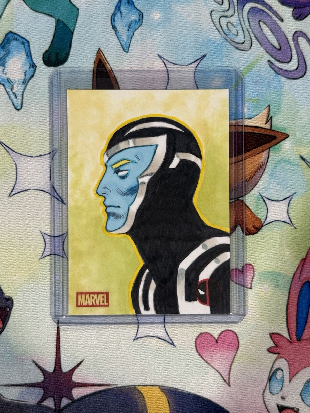 Topps Chrome Deadpool 2025 -Archangel Artist Sketch 1/1 Autograph Case Hit MT
