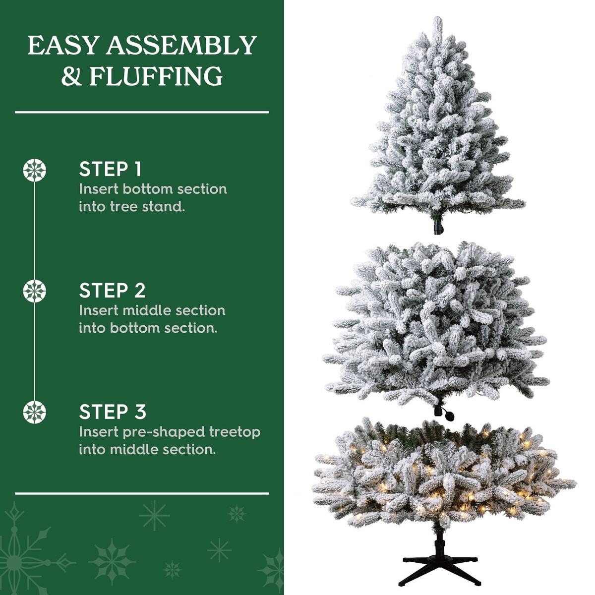 Holiday Time SG76P4KAEL02 7.5' Pre-Lit Birchwood Fir Green Flocked