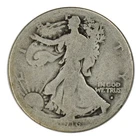 1916-S Walking Liberty Half Dollar About Good Condition