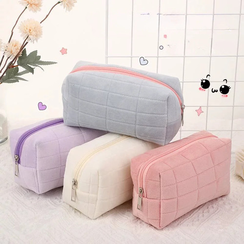 Simple Makeup Case Pillow Pen Bag High Appearance Level Women's Large - Picture 8 of 28