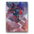 Sidney Moncrief Art Card Limited 17/50 Edward Vela Signed (Milwaukee Bucks)