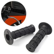 Soft Rubber 7/8" Pro Hand Grips Throttle Handle Bar ATV MX Dirt Bike Enduro BLK