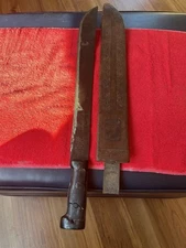 British Army Martindale Machete 1945 A 0100 W/Collins&Co Legitimus 13 Sheath 