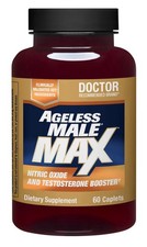 Ageless Male Max Nitric Oxide And Testosterone Booster Supplement for Men 60Cap