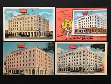 [4] Hotel Carrillo Santa Barbara California postcards [all posted]