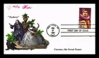 US COVER ENRICO CARUSO GREAT TENOR PERFORMING ARTS FDC PUGH HAND PAINTED