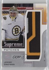 2024-25 Upper Deck SP Game Used Supreme 12/15 Jeremy Swayman #SP-SW Patch 7a2