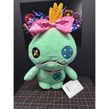Disney Store Lilo Stitch Scrump Plush Doll Mint Green Pink Bow NWT 9 Inch
