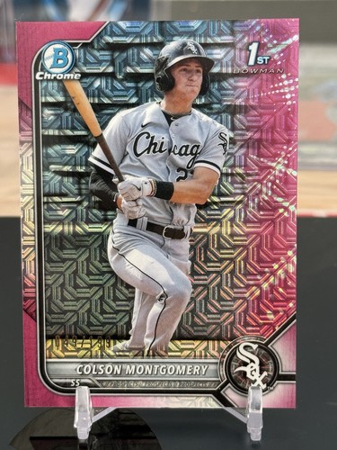 2022 Bowman Chrome 1st Colson Montgomery #BCP-71 Fuchsia Mojo Refractor /199 Sox