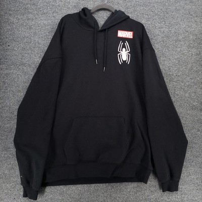 CVLA x Marvel Spiderman Hoodie Mens 4XL Black Graphic Print Comic