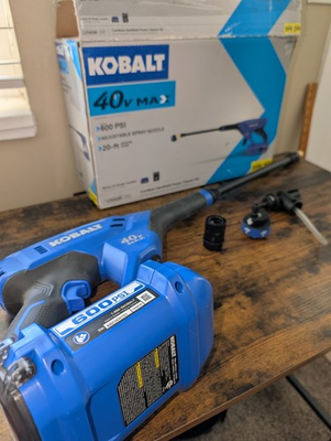 #ad Kobalt 600 PSI Cold Water Outdoor Power Cleaner Tool Only KPC2040 06 $74.67