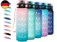 Sportflasche 1L, Auslaufsicher Wasserflasche KohlensäUre Geeignet, Trinkflasche