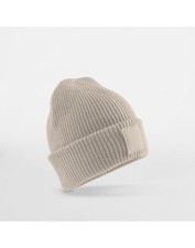 Image of Beechfield Kids Cuff Tonal Patch Wide Cuffed Beanie