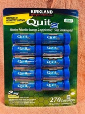 Kirkland Quit 2 mg Lozenge 270 Pieces Nicotine Polacrilex Stop Smoking Aid 06/27