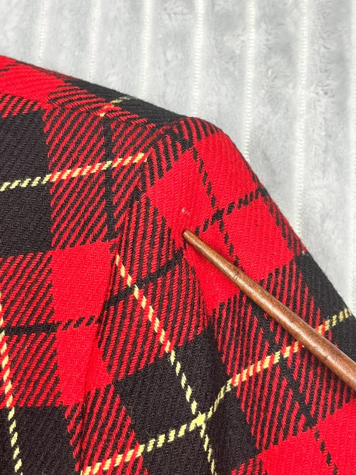 Traje de falda de lana Pendleton 2 piezas de colección para mujer *8/6 Wallace tartán a cuadros defecto profesional Foto 2 de 4