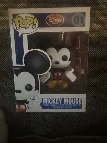 Funko Pop Mickey Mouse #01 - Red Label Disney Store - Vaulted RARE Pre-Owned