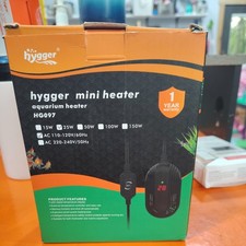 hygger Aquarium Heater, 25W Small Betta Fish Tank Mini 25W, Black
