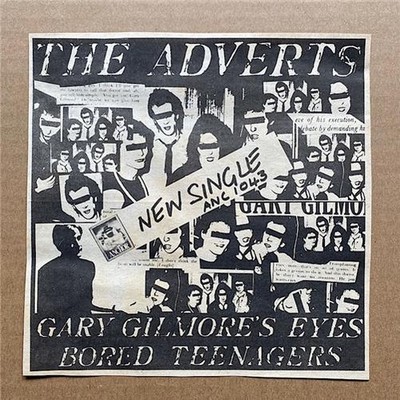 ADVERTS GARY GILMORE'S EYES MEMORABILIA original PUNK music press advert from 19
