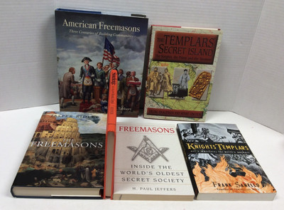 FREEMASONS/KNIGHTS TEMPLARS - MIXED LOT OF 6 BOOKS