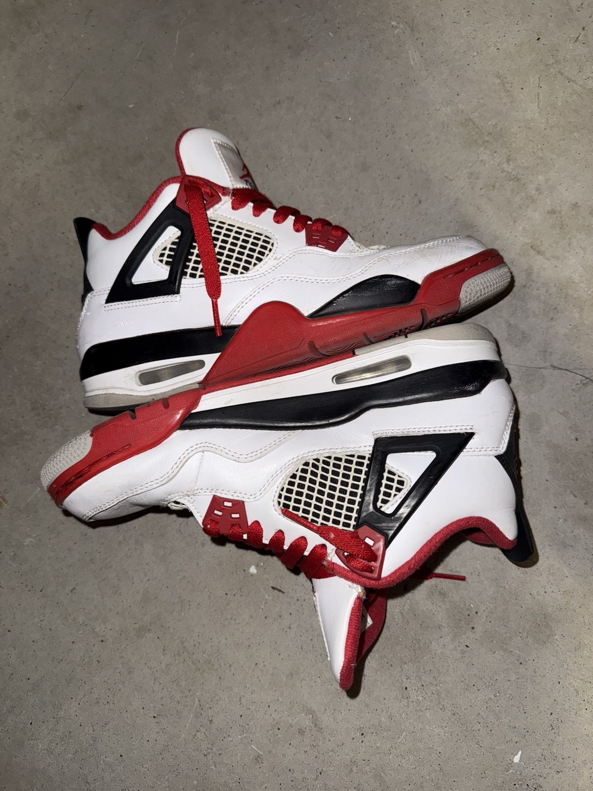 Jordan 4 Retro Red Cement Size 7Y (worn)