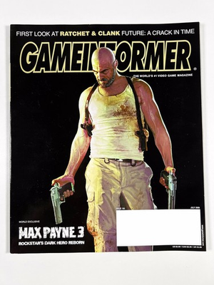 #ad Game Informer Magazine July 2009 Issue 195 Max Payne 3 Cover $6.95