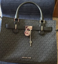 Michael Kors Medium Hamilton Satchel Zebra Pr...