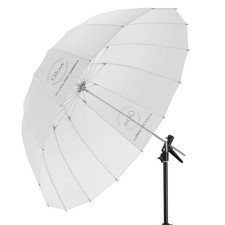 Glow Easy Lock Large Deep Translucent Fiberglass Umbrella 51" White