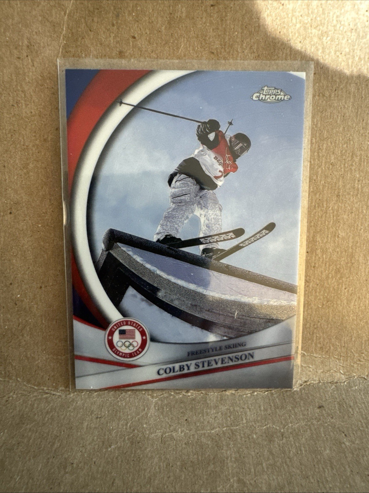 Topps Chrome Colby Stevenson Freestyle Skiing Team USA #83 2022